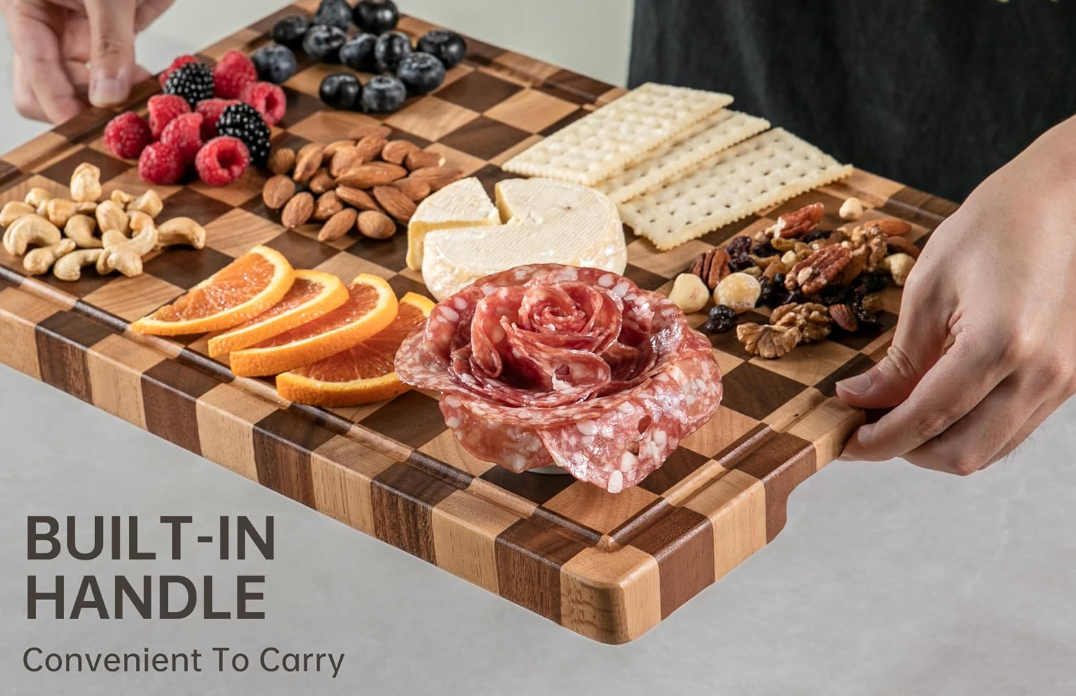 Reversible serving board